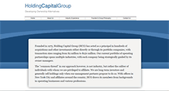 Desktop Screenshot of holdingcapital.com
