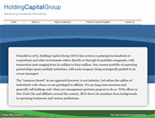 Tablet Screenshot of holdingcapital.com